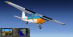 Cessna172 Light Blue & Orange 